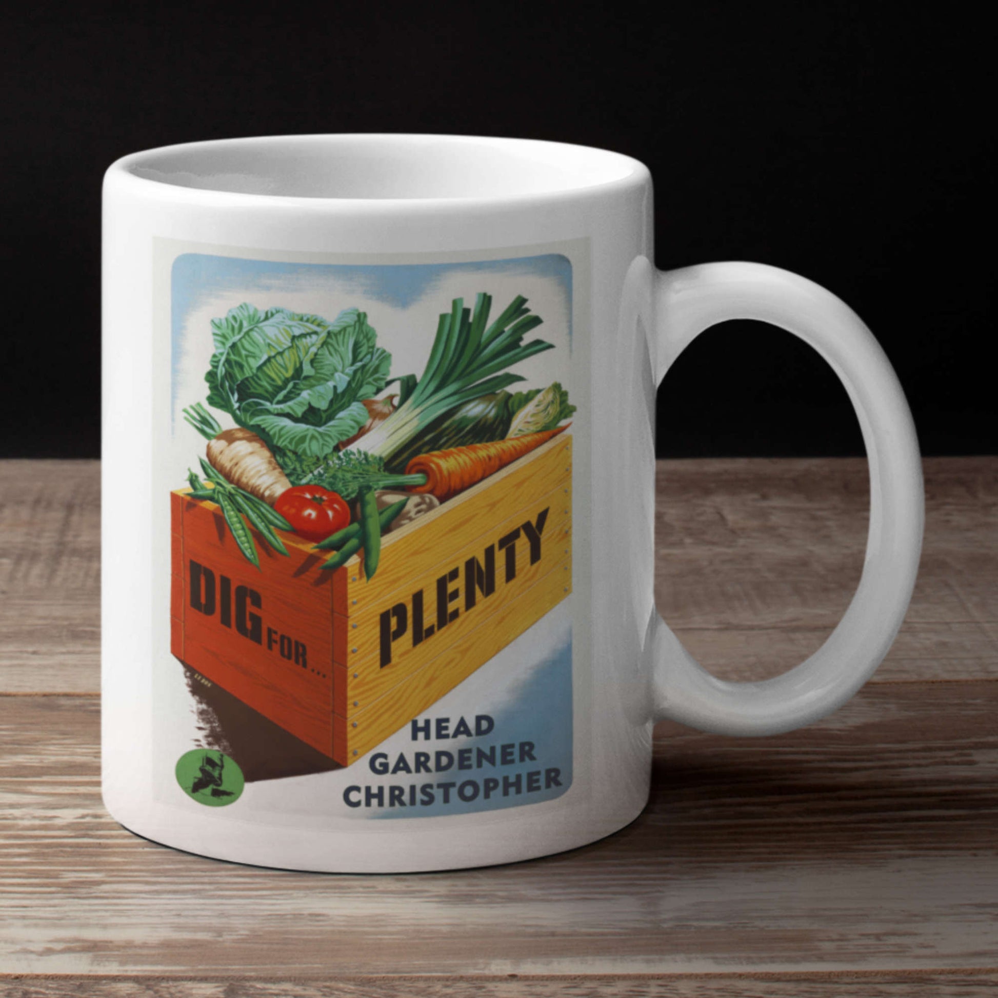 head gardener mug on worktop