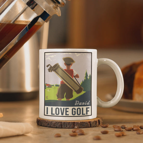 I love golf mug video