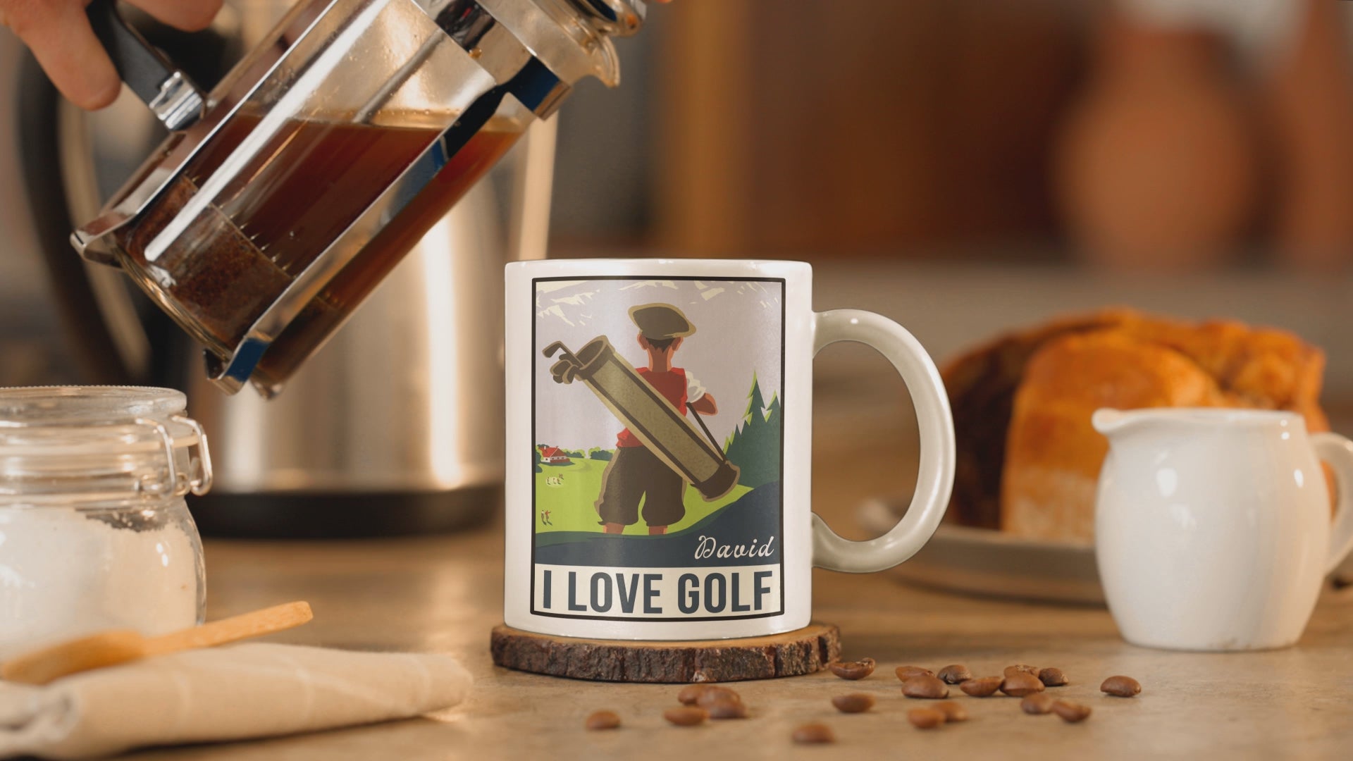 I love golf mug video