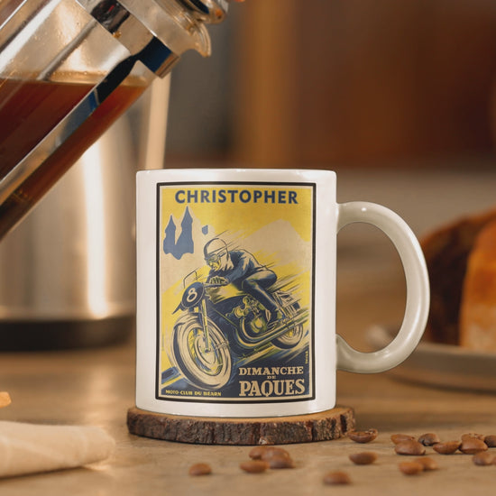 vintage motorbike mug video